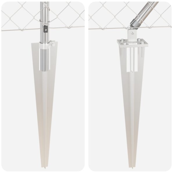 vidaXL Reťazový plot s 7 hrotmi 1,2x10 m Galvanizovaná oceľ – Obrázok 5