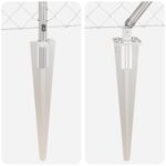 vidaXL Reťazový plot Sada 2 Pozinkovaná oceľ 25 x 0.8 m Pevný – Obrázok 9