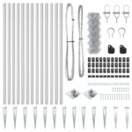 vidaXL Reťazové oplotenie Súprava 2 Galvanizovaná oceľ 25 x 1 m – Obrázok 5