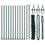 vidaXL Retiazkový plot s 13 príchytkami 0.8x25 m pozinkovanej ocele – Obrázok 4