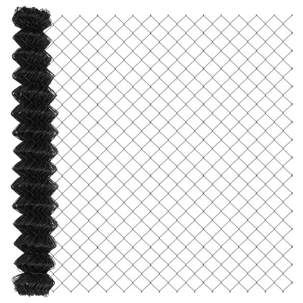 vidaXL Plot z reťazovej siete s 7 flitrovými stĺpmi 1,5x10 m pozinkovaná oceľ – Obrázok 6