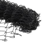 vidaXL Reťazový plot s 13 prírubovými stĺpikmi 0.6x25 m pozinkovaná oceľ – Obrázok 10