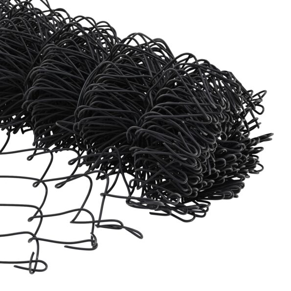 vidaXL Reťazový plot s 13 prírubovými stĺpikmi 0.6x25 m pozinkovaná oceľ – Obrázok 10