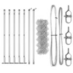 vidaXL reťazový plot s 7 podperami 0.6 x 10 m Pozinkovaná oceľ – Obrázok 4