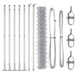 vidaXL Reťazový plot s 7 flitrami 1.4x10 m pozinkovaná oceľ – Obrázok 4