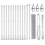 vidaXL Oplotenie z reťazového pletiva Sada 2 Pozinkované Pozinkovaná oceľ – Obrázok 4