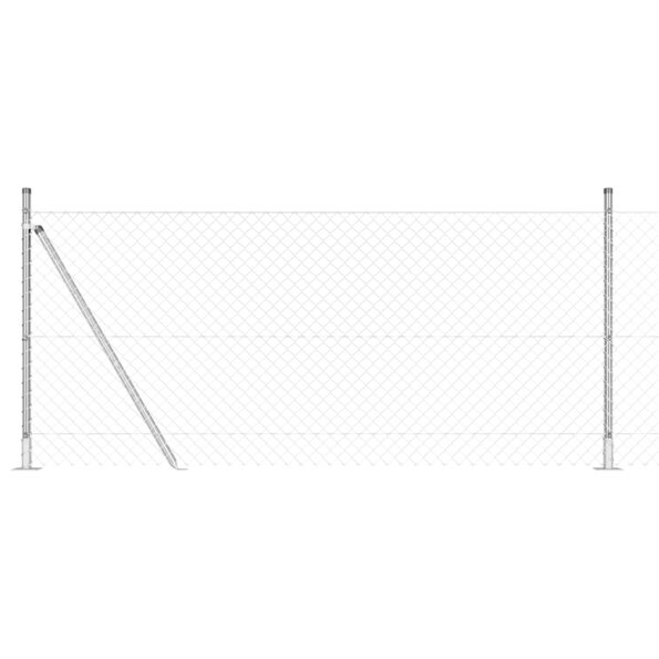 3351304_2.jpg vidaXL Reťazový plot Sada 2 Pozinkovaný Pozinkovaná oceľ 25 x 1 m – Obrázok 2