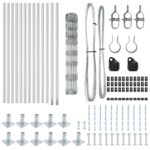 vidaXL Field Fence 1x25 m Pozinkovaná oceľ – Obrázok 5