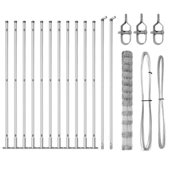 vidaXL Oplotenie na poli 1.4x25 m pozinkovaná oceľ – Obrázok 4