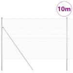 VidaXL zváraný drôtový plot s 7 stĺpikmi 1,5x10 m z pozinkovanej ocele – Obrázok 3