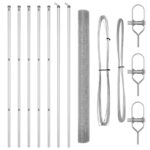 VidaXL zváraný drôtový plot s 7 stĺpikmi 1,5x10 m z pozinkovanej ocele – Obrázok 4