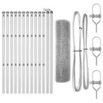 vidaXL zváraný drôtový plot s 13 stĺpikmi 0.4x25 m pozinkovaná oceľ – Obrázok 4