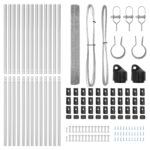 vidaXL Zváraný drôtový plot s 13 stĺpmi 1.2x25 m Pozinkovaná oceľ – Obrázok 5