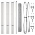 vidaXL Zváraný drôtový plot s 13 stĺpmi 1.4x25 m pozinkovaná oceľ – Obrázok 4