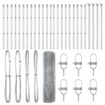 vidaXL Zváraný drôtený plot s 13 stĺpmi 0.8x50 m Pozinkovaná oceľ – Obrázok 4