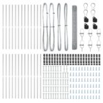 vidaXL Zvárané drôtené oplotenie s 13 stĺpikmi 1.2x50 m pozinkovaná oceľ – Obrázok 5