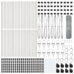 vidaXL zváraný drôtový plot s 13 stĺpikmi 0.4x100 m pozinkovaná oceľ – Obrázok 5