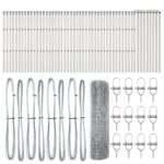 vidaXL Zváraný drôtený plot so 13 stĺpikmi 0.4x100 m Pozinkovaná oceľ – Obrázok 4