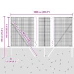vidaXL Zváraný drôtový plot s 7 stĺpmi Zelená 1.4x10 m Oceľ – Obrázok 12