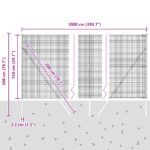 vidaXL Svařovaný drôtový plot so 7 stĺpmi zelený 1.5x10 m oceľ – Obrázok 12