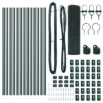 vidaXL Zelený zváraný drôtený plot s 13 stĺpikmi 0.6x25 m – Obrázok 5