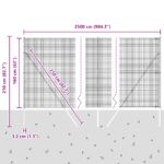 vidaXL Zváraný drôtený plot s 13 stĺpmi Zelený 1.6x25 m Oceľ – Obrázok 12