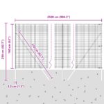 vidaXL Zvarené pletivo s 13 tyčkami Zelená 1.6x25 m Oceľ – Obrázok 12