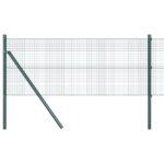 vidaXL zvárané drôtené oplotenie s 13 stĺpmi Zelené 0.4x50 m oceľ – Obrázok 2