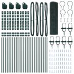 vidaXL zváraný drôtený plot s 13 stĺpikmi Zelený 0.5x50 m Oceľ – Obrázok 5