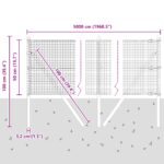 vidaXL zváraný drôtový plot s 13 stĺpikmi Zelený 0.5x50 m Oceľ – Obrázok 12