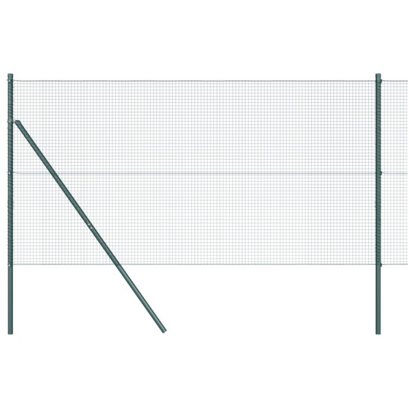 3351762_2.jpg vidaXL Zváraný drôtový plot s 13 stĺpikmi Zelený 1x50 m Oceľ – Obrázok 2