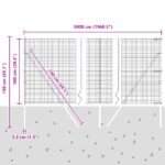 vidaXL Zváraný pletivový plot s 13 stĺpikmi Zelená 1x50 m Oceľ – Obrázok 12