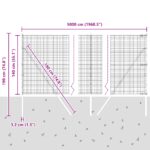 vidaXL zváraný drôtený plot s 13 stĺpikmi Zelený 1.4x50 m Oceľ – Obrázok 12