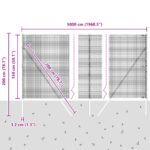 vidaXL Zvarený drôtený plot s 13 stĺpikmi Zelený 1.5x50 m Oceľ – Obrázok 12