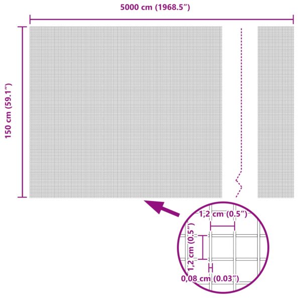 vidaXL Zvarený drôtený plot s 13 stĺpikmi Zelený 1.5x50 m Oceľ – Obrázok 13