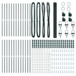 vidaXL Zvarený drôtený plot s 13 stĺpikmi Zelený 1.5x50 m Oceľ – Obrázok 5