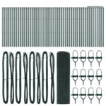 vidaXL Zváraný drôtový plot so 13 zelenými stĺpmi 0.4x100 m – Obrázok 4