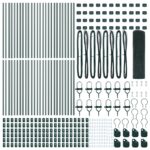 vidaXL zváraný drôtený plot s 13 stĺpmi Zelený 0.8x100m Oceľ – Obrázok 5