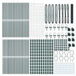 vidaXL zvarené pletivo s 13 stĺpikmi Zelené 1x100 m Oceľ – Obrázok 5