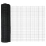 vidaXL zváraná drôtená ohrada s 7 stĺpikmi, sivá 0.8x10 m, oceľ – Obrázok 6
