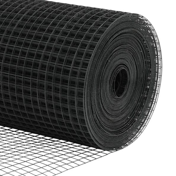 3351805_9.jpg vidaXL zváraná drôtená ohrada s 7 stĺpikmi, sivá 0.8x10 m, oceľ – Obrázok 9