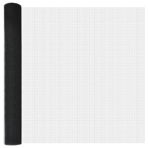 3351813_6.jpg vidaXL Zváraná Drôtená Ohrada s 7 Stĺpikmi Sivá 1.2x10 m Oceľ – Obrázok 6