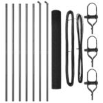 vidaXL zváraný drôtový plot so 7 stĺpikmi šedý 1,4x10 m oceľ – Obrázok 4