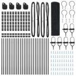 vidaXL zvarené drôtené ploty s 13 stĺpmi Sivý 0.4x50 m Oceľ – Obrázok 4