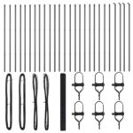 vidaXL Zváraný drôtový plot so 7 stĺpikmi Sivý 1.4x50 m Oceľ – Obrázok 4