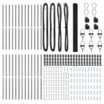 vidaXL Zváraný drôtový plot so 7 stĺpikmi Sivý 1.4x50 m Oceľ – Obrázok 5