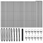 vidaXL Zvarené drôtové oplotenie s 13 stĺpikmi Sivá 1x100 m Oceľ – Obrázok 4