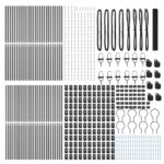 vidaXL Zvarené drôtové oplotenie s 13 stĺpikmi Sivá 1x100 m Oceľ – Obrázok 5