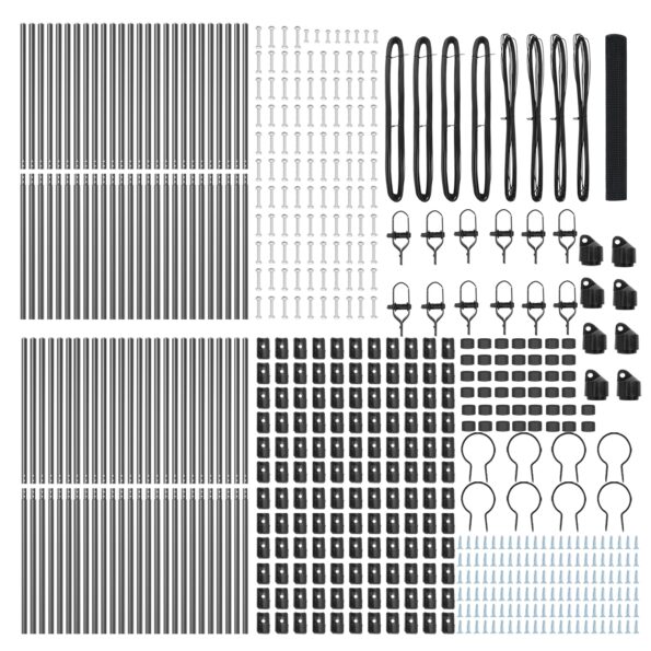 vidaXL Zvarené drôtové oplotenie s 13 stĺpikmi Sivá 1x100 m Oceľ – Obrázok 5
