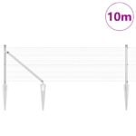 vidaXL Zvarené drôtené ploty s 13 hrotmi 0.8x10 m pozinkovaná oceľ – Obrázok 3